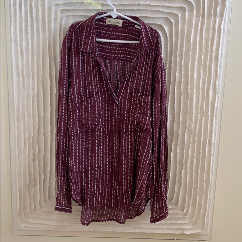 Anthropologie cloth and stone button down.